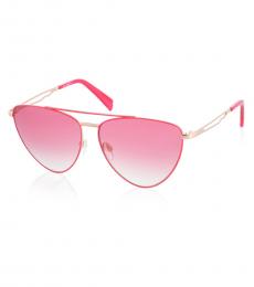 Just Cavalli Pink Triangular Sunglasses