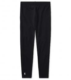 Ralph Lauren Little Girls Black Pony Leggings