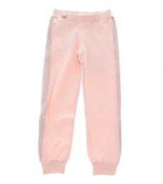 Little Girls Pink Rhinestone Embellished Pants