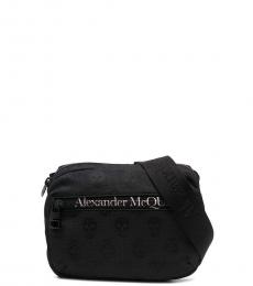 Alexander McQueen Black Logo Small Crossbody Bag