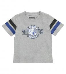 True Religion Little Boys Heather Grey Logo T-Shirt
