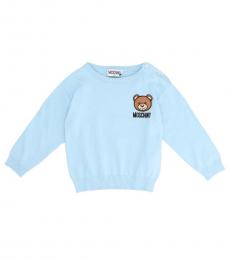 Moschino Little Boys Light Blue Teddy Sweater