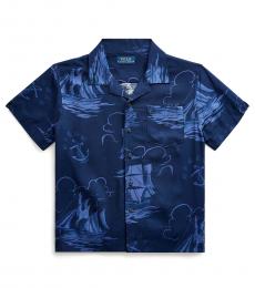 Ralph Lauren Little Boys Blue Sailboat-Print Shirt