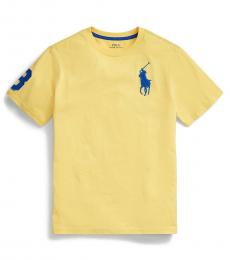 Ralph Lauren Boys Oasis Yellow Big Pony T-Shirt
