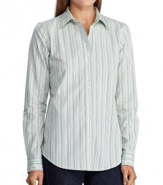 Ralph Lauren Mint Spirit Striped Cotton Shirt
