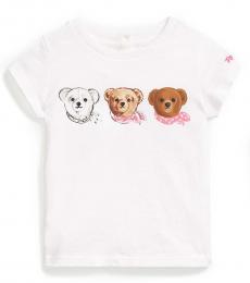 Ralph Lauren Baby Girls White Three Bears T-Shirt