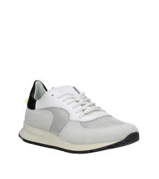 Grey White Sporty Sneakers