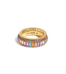 J.Crew Multi-Color Mixed Crystal Rings