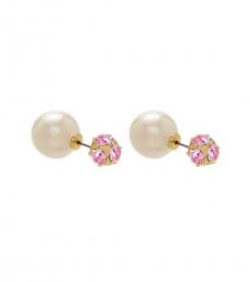 Kate Spade Pink Pearl Reversible Earrings