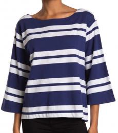 Tommy Bahama Navy Blue Bell Sleeve Pullover