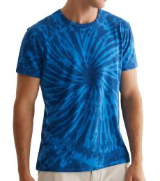 Blue Tie Dye Crew T-Shirt