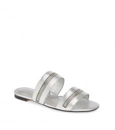 Silver Marciann Slide Sandals