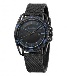 Calvin Klein Black Earth Logo Dial Watch