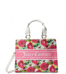 Juicy Couture White Billboard Medium Satchel