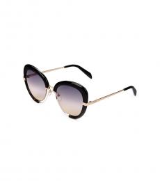Emilio Pucci Black Round Sunglasses