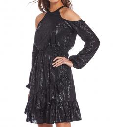 Michael Kors Black Cold Shoulder Dress