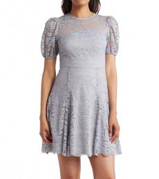 Vince Camuto Grey Fit And Flare Dress