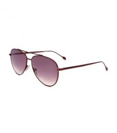 Isabel Marant Red Aviator Sunglasses