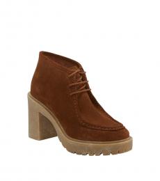 Lucky Brand Brown Lace Up Boots