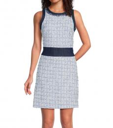 Karl Lagerfeld Chambray Sleeveless Sheath Dress