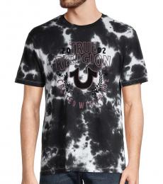 True Religion Black Tie-Dye Logo T-Shirt