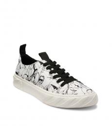 Karl Lagerfeld White Logo Print Sneaker