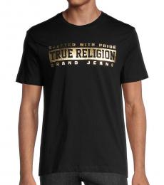 True Religion Black Foil Logo Graphic T-Shirt