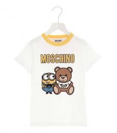 Moschino Little Boys White Teddy Minions T-shirt