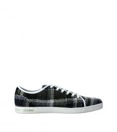 Grey Plaid Sneakers