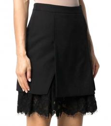 Black Lace Insert Skirt
