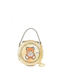 Moschino Golden Teddy Watch Mini Crossbody Bag