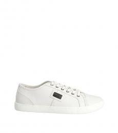 Dolce & Gabbana Sand White Low Top Sneakers