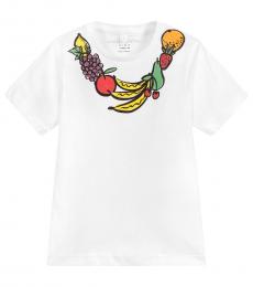 Stella McCartney Little Girls White Fruit T-Shirt