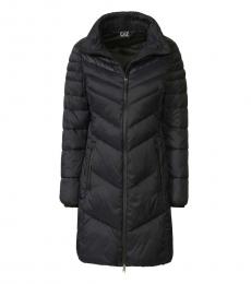 Emporio Armani Black Logo Badge Zipper Jacket