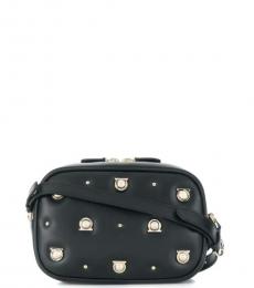 Salvatore Ferragamo Black Iconic Small Crossbody