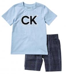 Calvin Klein 2 Piece T-Shirt/Shorts Set (Little Boys)