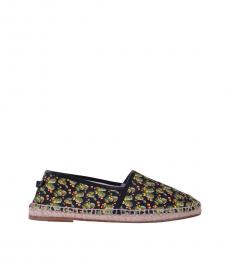 Dolce & Gabbana Black Cactus Printed Espadrilles