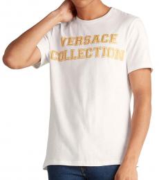Versace Collection White Collegiate Logo T-Shirt