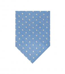 Michael Kors Yellow-Blue Business Dot Overlay Tie