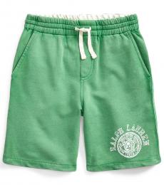 Ralph Lauren Boys Raft Green French Terry Shorts