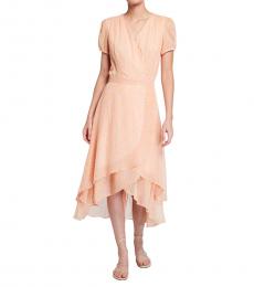 Betsey Johnson Multi-High-Low Ruffle Wrap Dress