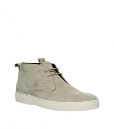 Tod's Grey Suede Ankle Boots