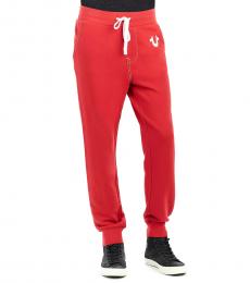 Red Classic Logo Joggers