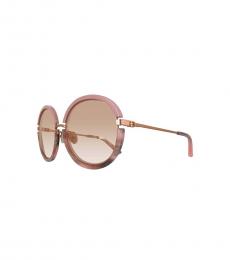Pink Brown Blush Horn Sunglasses