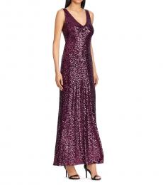 Maroon Embellished Gown