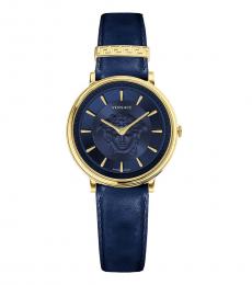 Versace Royal Blue Medusa Dial Watch