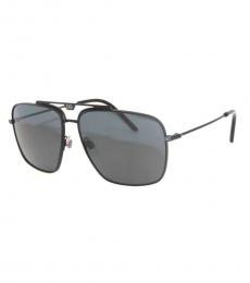 Dolce & Gabbana Black Gray Polarized Sunglasses