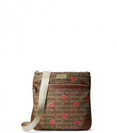 Juicy Couture Brown Valentine's Day Medium Crossbody Bag