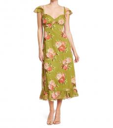 Betsey Johnson Multicolor Bouquet Chiffon Dress