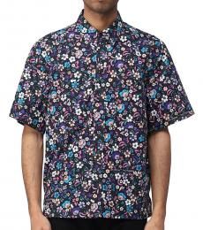 Off-White Multi Color All-Over Floral Print Shirt